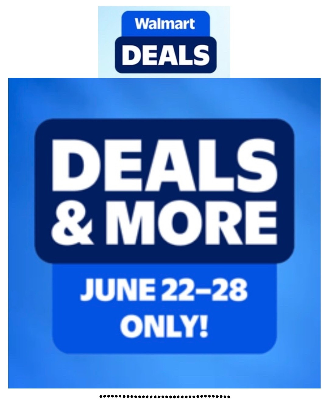 Amazing Walmart Deals up to 50% off now through June 28th.

#LTKSeasonal #LTKHome #LTKSaleAlert