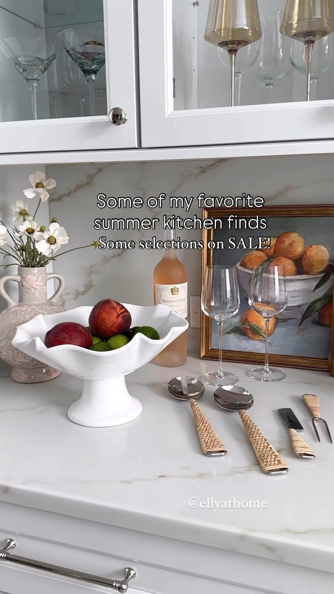My favorite kitchen accessories for summer entertaining and styling! Shop ruffle bowl, coastal serving utensils on sale, prosecco flutes, wine glasses, tray+ more! @Crate & Barrel  Serena & Lily, Amazon home.

#LTKHome #LTKSaleAlert