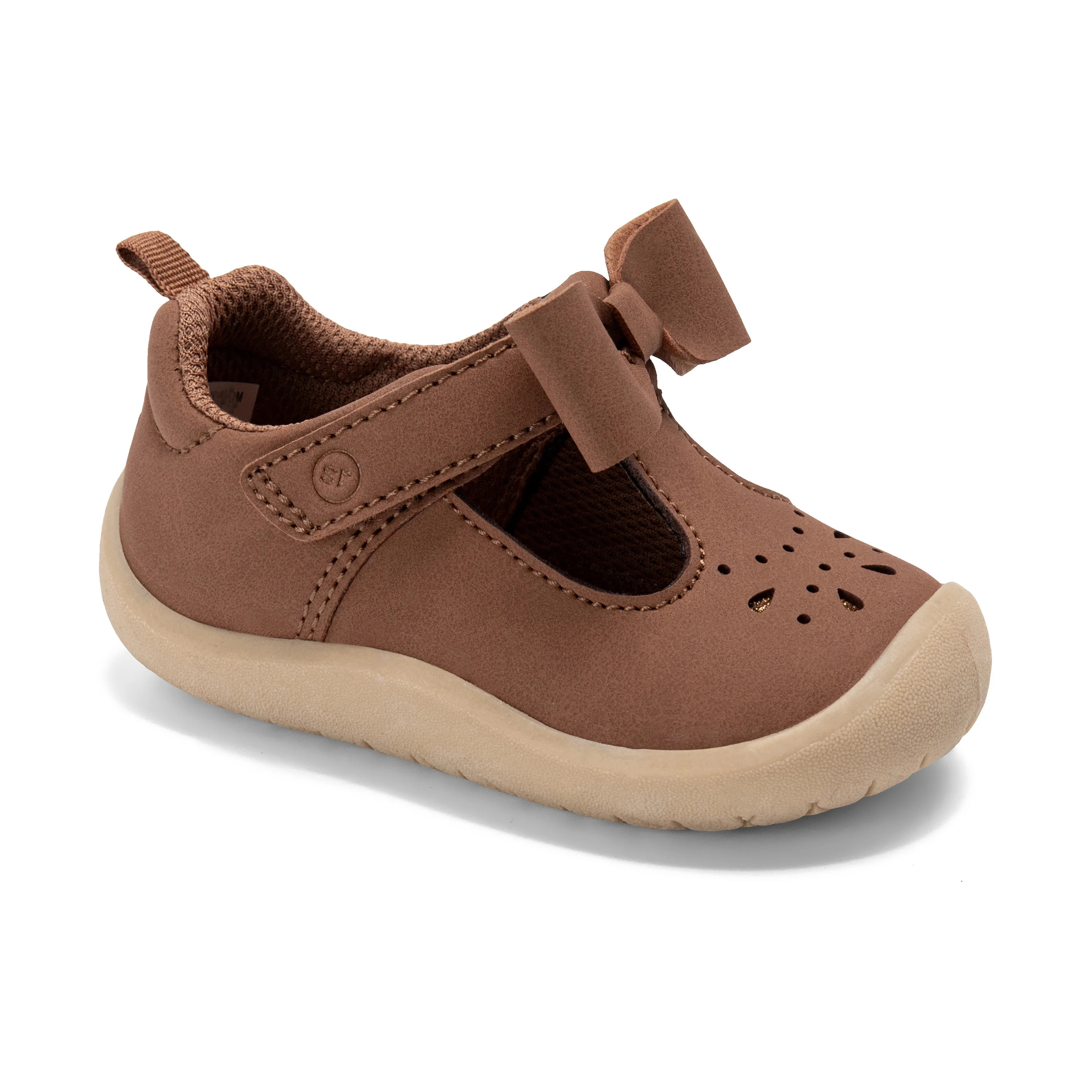 Munchkin by Stride Rite Baby Girl Peyson Bow T-Strap Dress Shoe | Walmart (US)