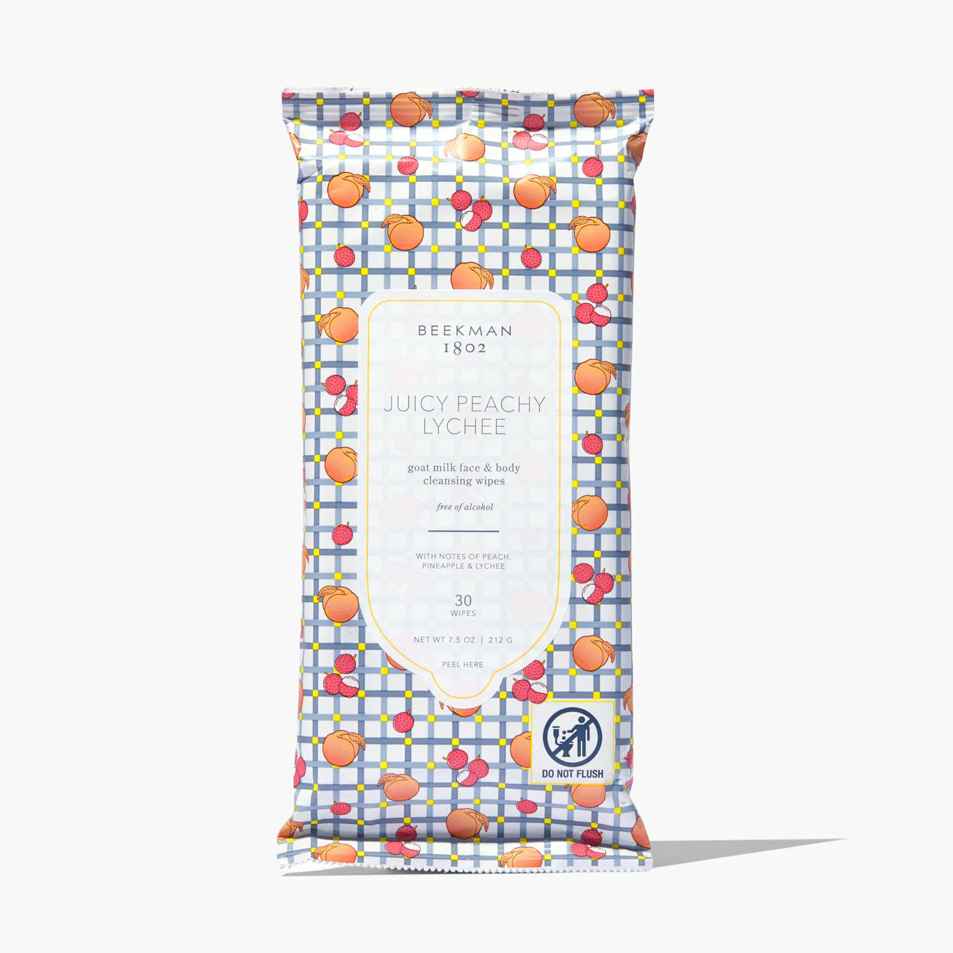Juicy Peachy Lychee Facial Cleansing Wipes | Beekman 1802