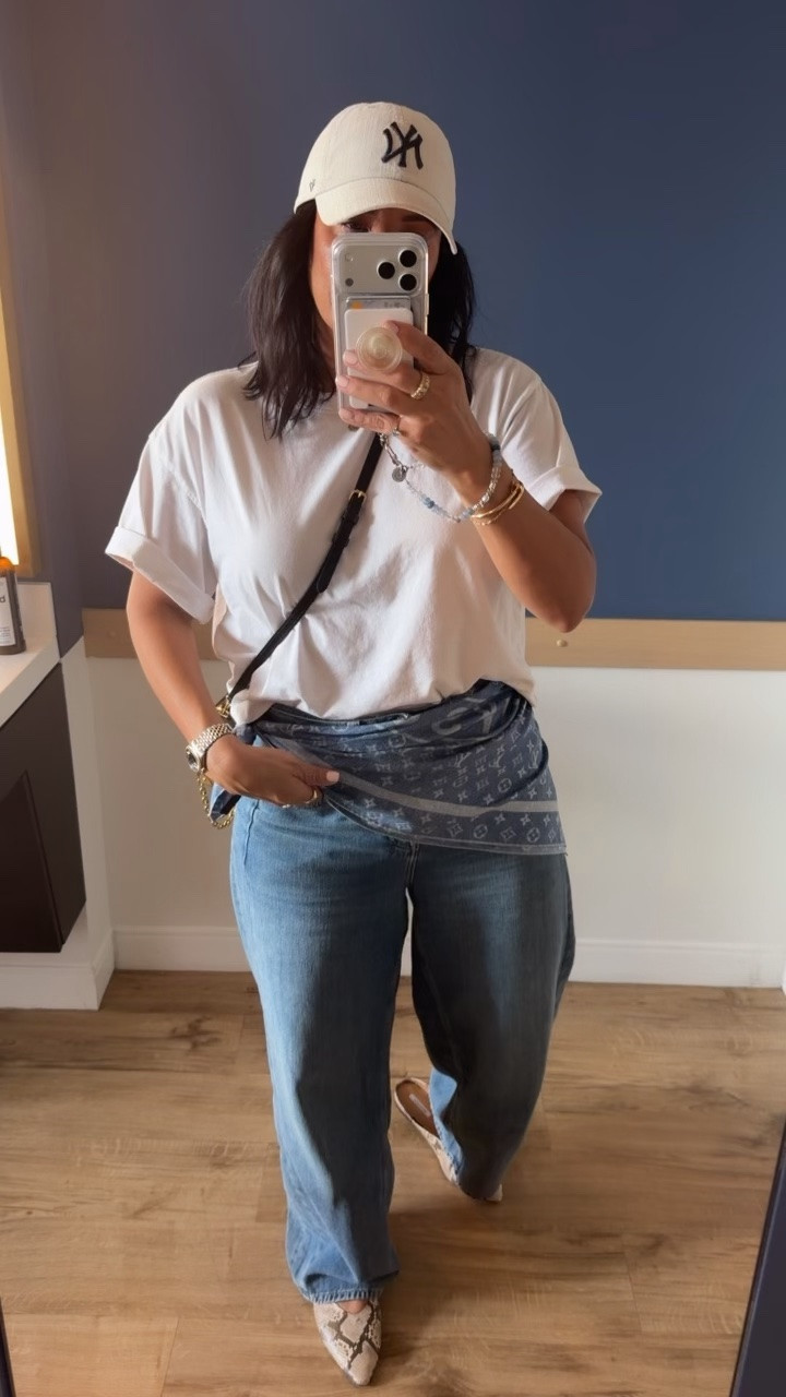 T-shirt size medium, jeans size 29 (I’m a curvy size 8), shoes fit tts.

#LTKNYFW #LTKOver40 #LTKootd