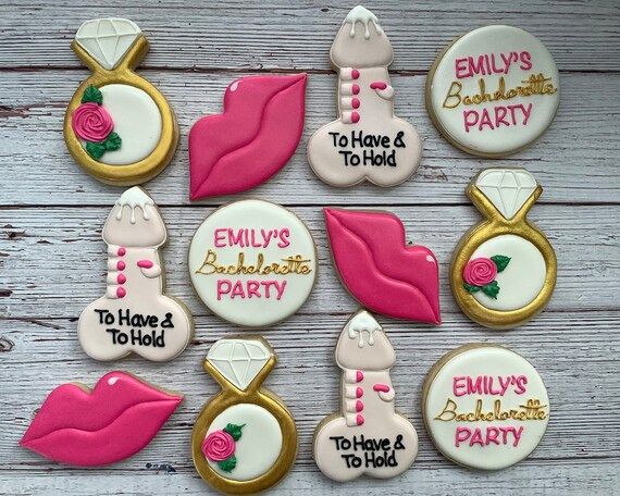 Personalized Penis Cookies, Bachelorette, Bride-To-Be, Bridal Party, Adult Party Cookies, Naughty... | Etsy (US)
