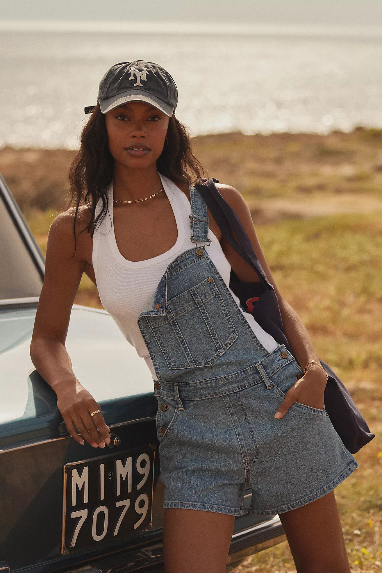 Pilcro Denim Micro Overalls | Anthropologie (US)