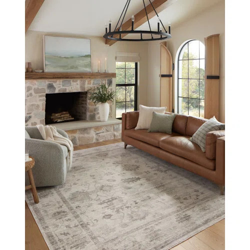 Magnolia Home By Joanna Gaines X Loloi Millie Stone / Natural Area Rug | Wayfair North America