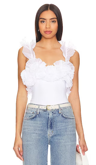 Free People Until Next Time Bodysuit in White. - size S | Revolve Clothing (Global)