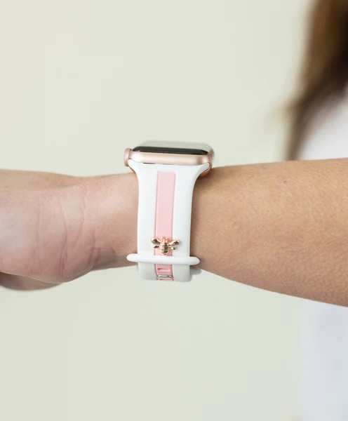 Honey Bee Me White and Bubblegum Apple Band | StrawberryAvocados