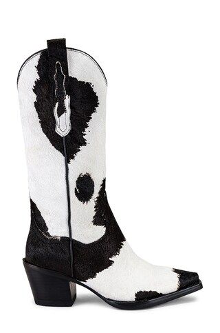 Jeffrey Campbell Dagget F Boot in Brown White Cow from Revolve.com | Revolve Clothing (Global)