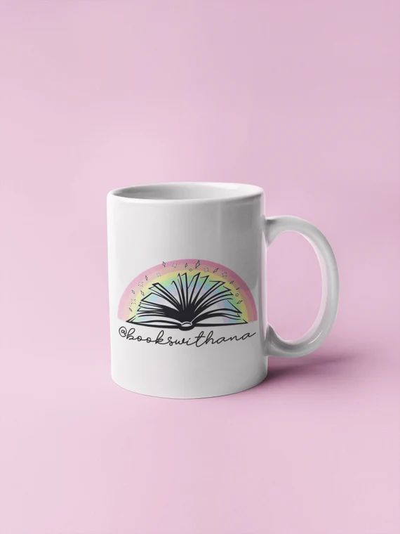 CUSTOM Book Instagram 11oz 15oz Coffee Mug | Book Lover Mug | Bookstagram Mug | Rainbow Bookish M... | Etsy (US)