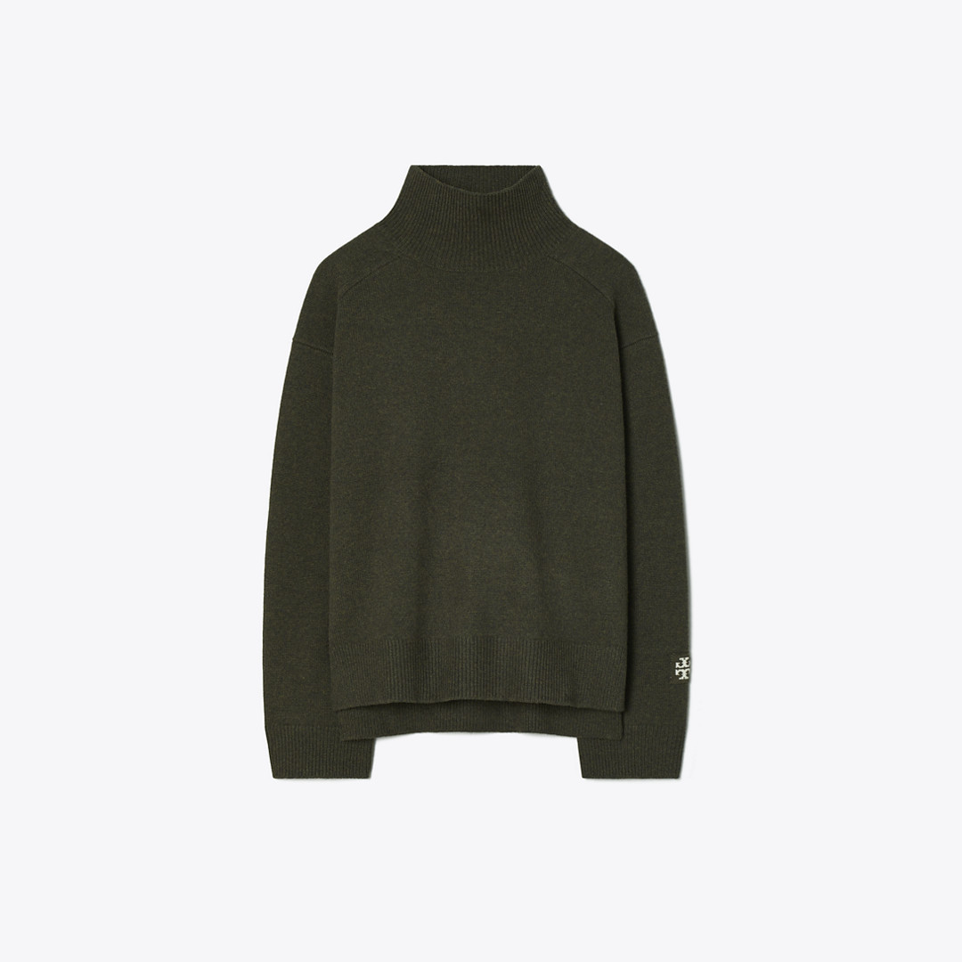 Tory Burch Merino Wool Turtleneck Sweater | Tory Burch (US)