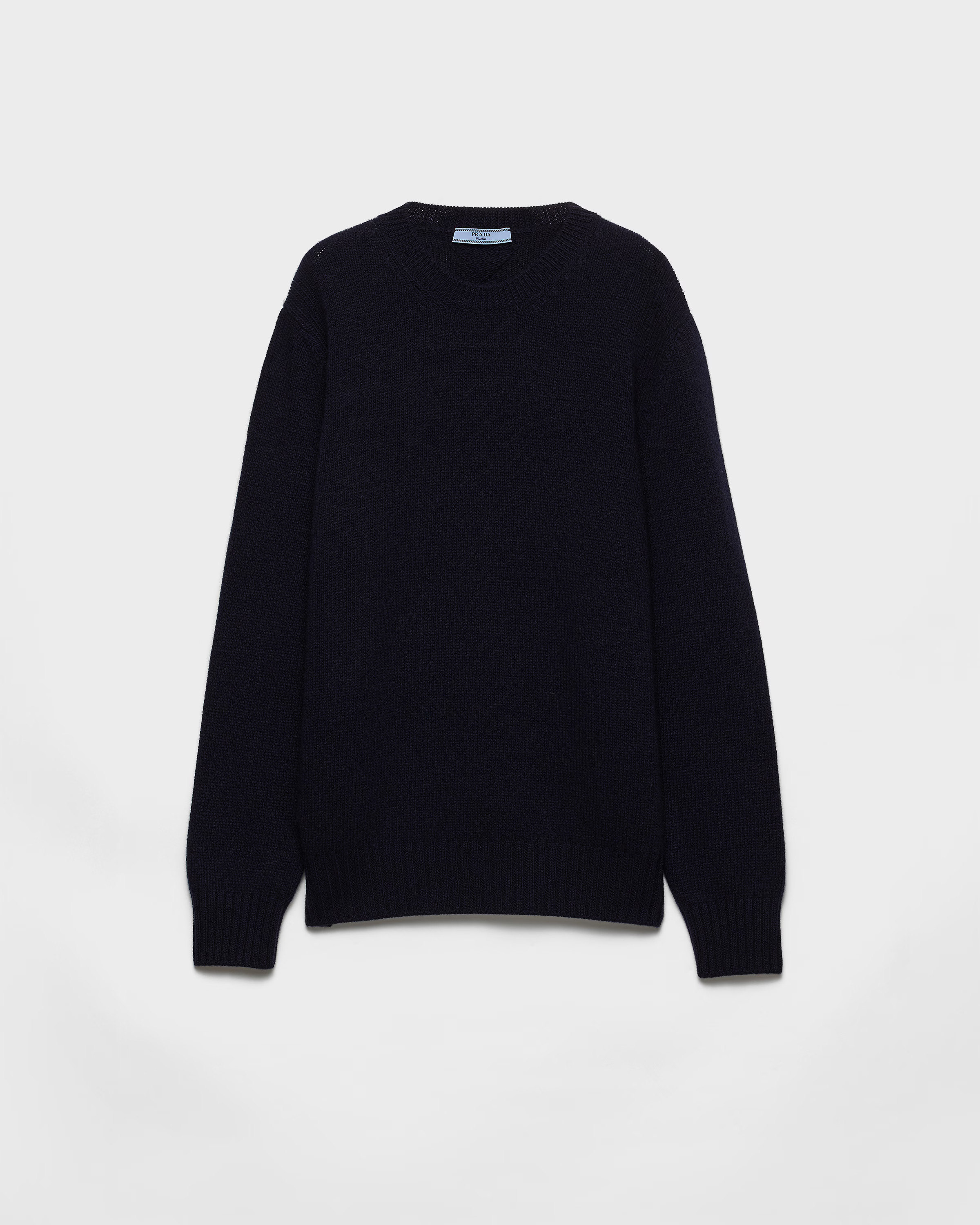 Wool and cashmere crew-neck sweater | Prada US