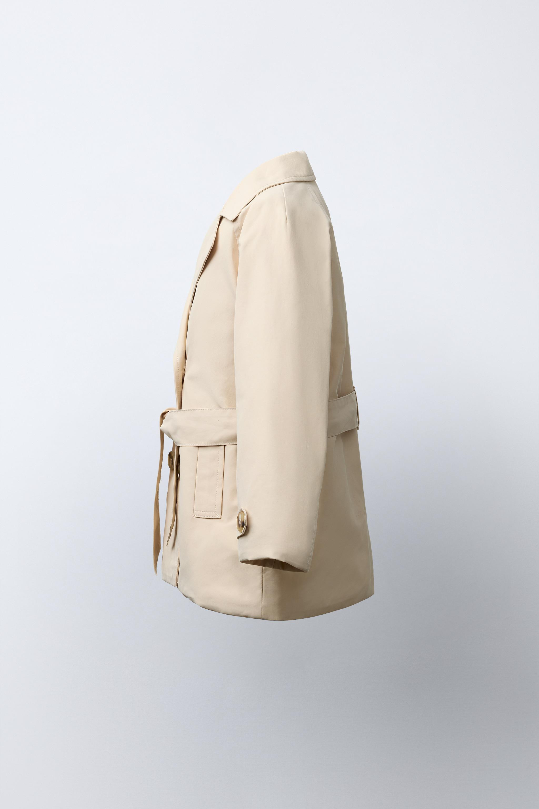 QUILTED BELTED TRENCH COAT | Zara US