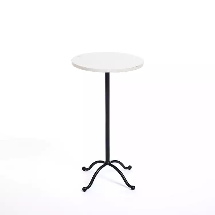 Black Iron & Marble Cocktail Table | Kirkland's Home