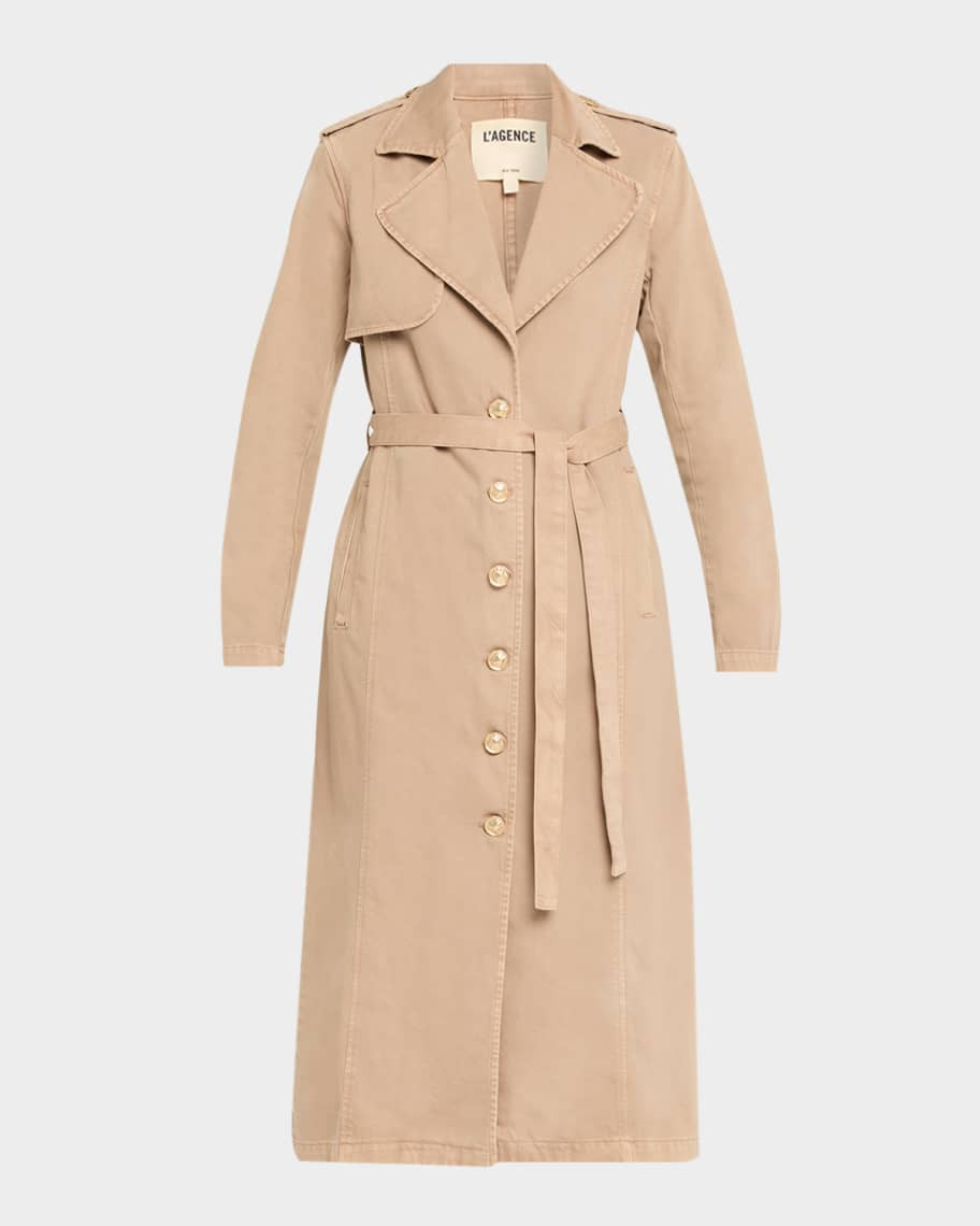 Zavia Denim Trench Coat | Neiman Marcus