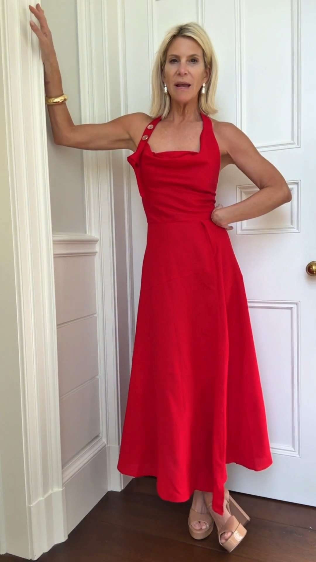 This red linen maxi dress is such a standout piece for summer. The flattering neckline, vibrant color, and flowing silhouette make it perfect for vacations, summer weddings, dinners, and special occasions.

💡 LTK MADE EASY

❤️ Heart = Support my posts
🔖 Save = Get sale & restock alerts
📋 Lists = Keep favorites organized
📲 Share = Send to yourself for later
💬 Comment = Ask me anything 

 #LTKootd #LTKSeasonal #LTKOver40