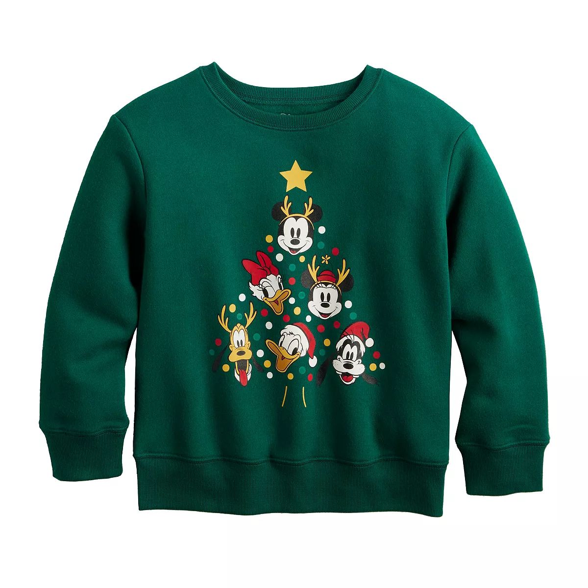 Disney's Mickey Mouse & Friends Boys 4-12 Christmas Tree Graphic Fleece Sweatshirt by Jumping Bea... | Kohl's