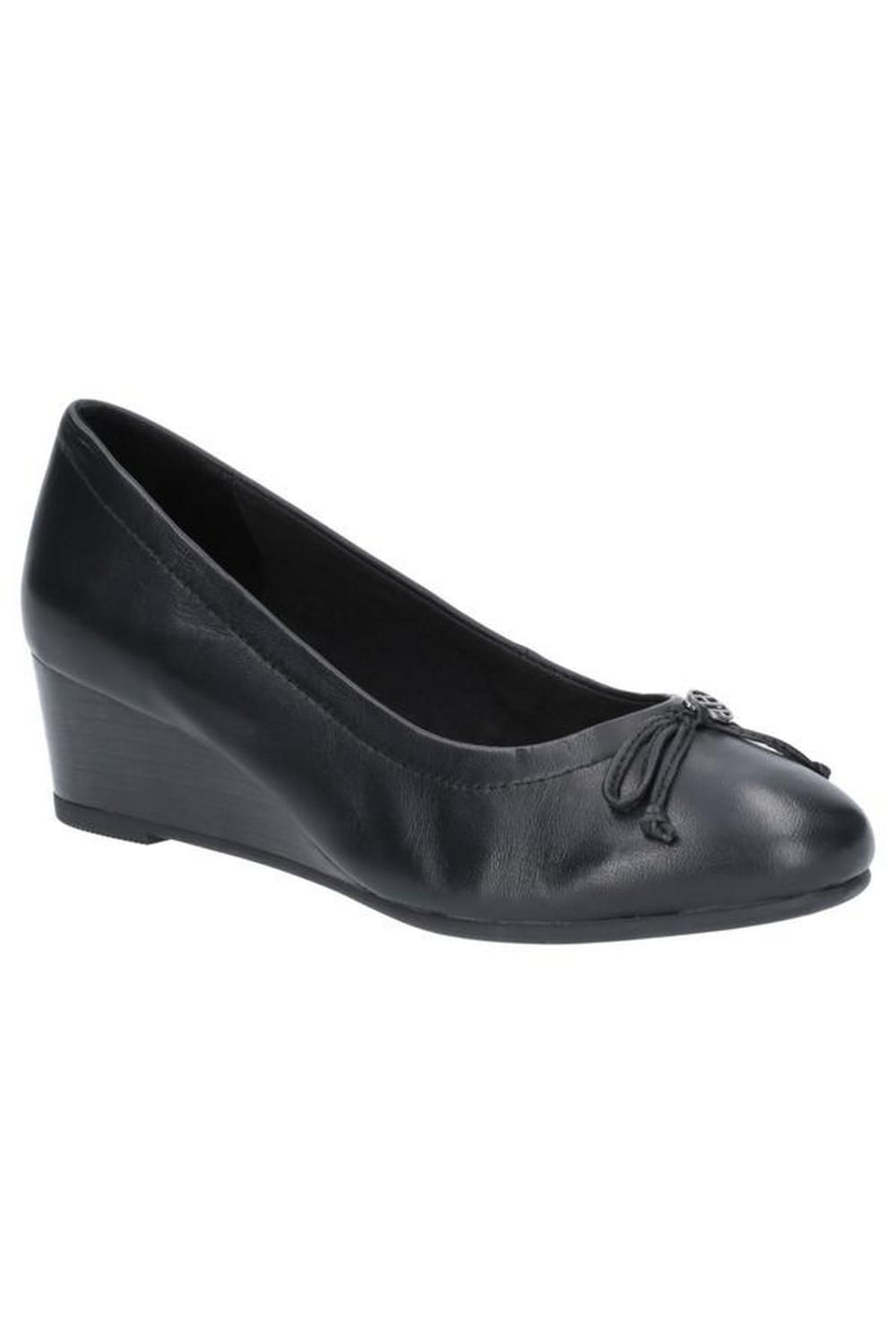 Hush Puppies Womens/Ladies Morkie Charm Wedge Shoes (Black) - 11 - Also in: 10, 9 | Verishop