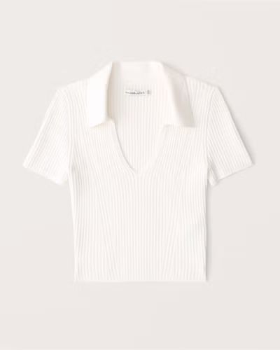 Ribbed Sweater Polo | Abercrombie & Fitch (US)