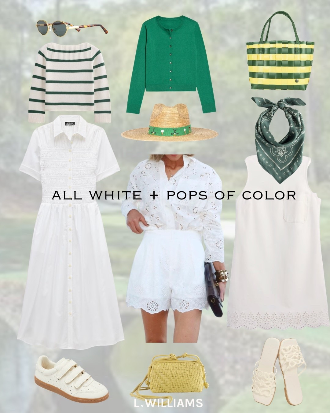 All white and pops of color is always a good idea! 