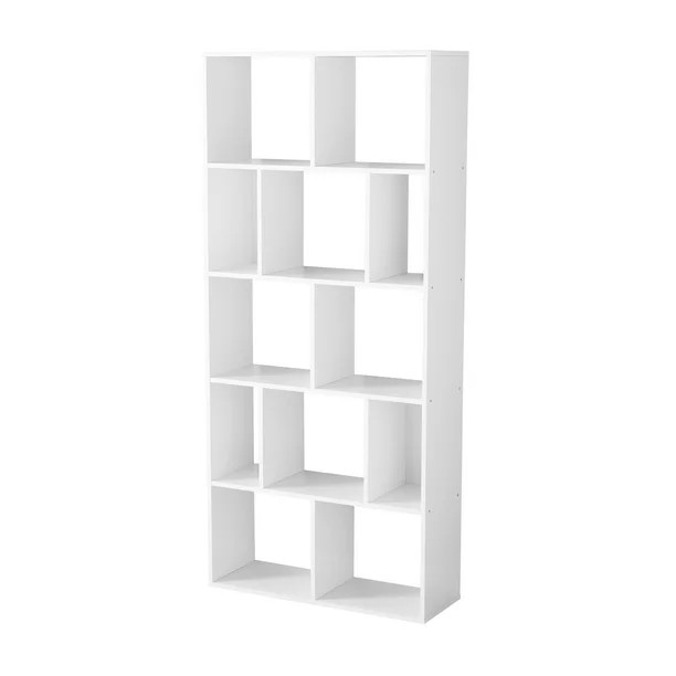 Mainstays 12-Cube Square Shelf Bookcase, White - Walmart.com | Walmart (US)