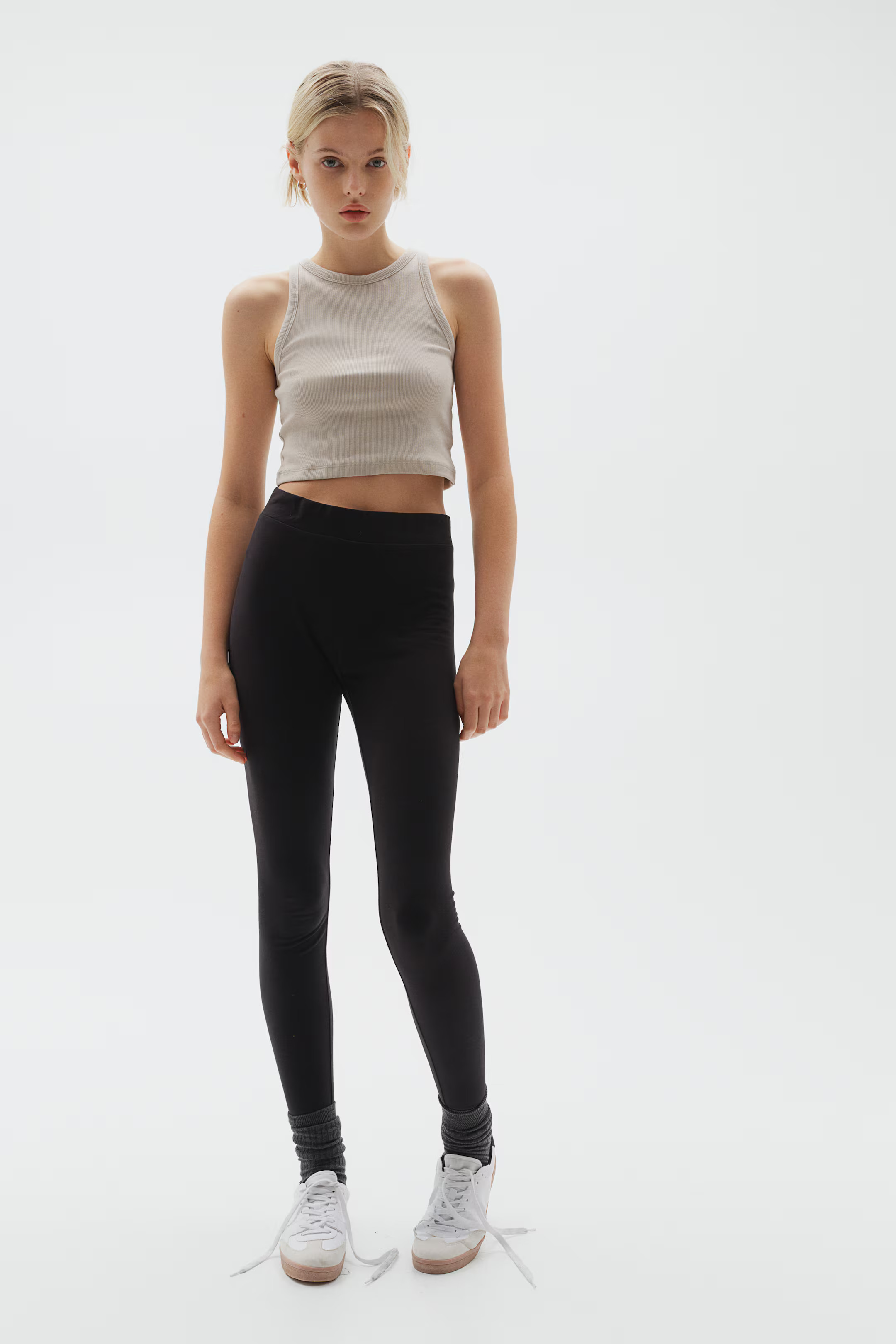 High Waist Leggings - Black - Ladies | H&M US | H&M (US + CA)