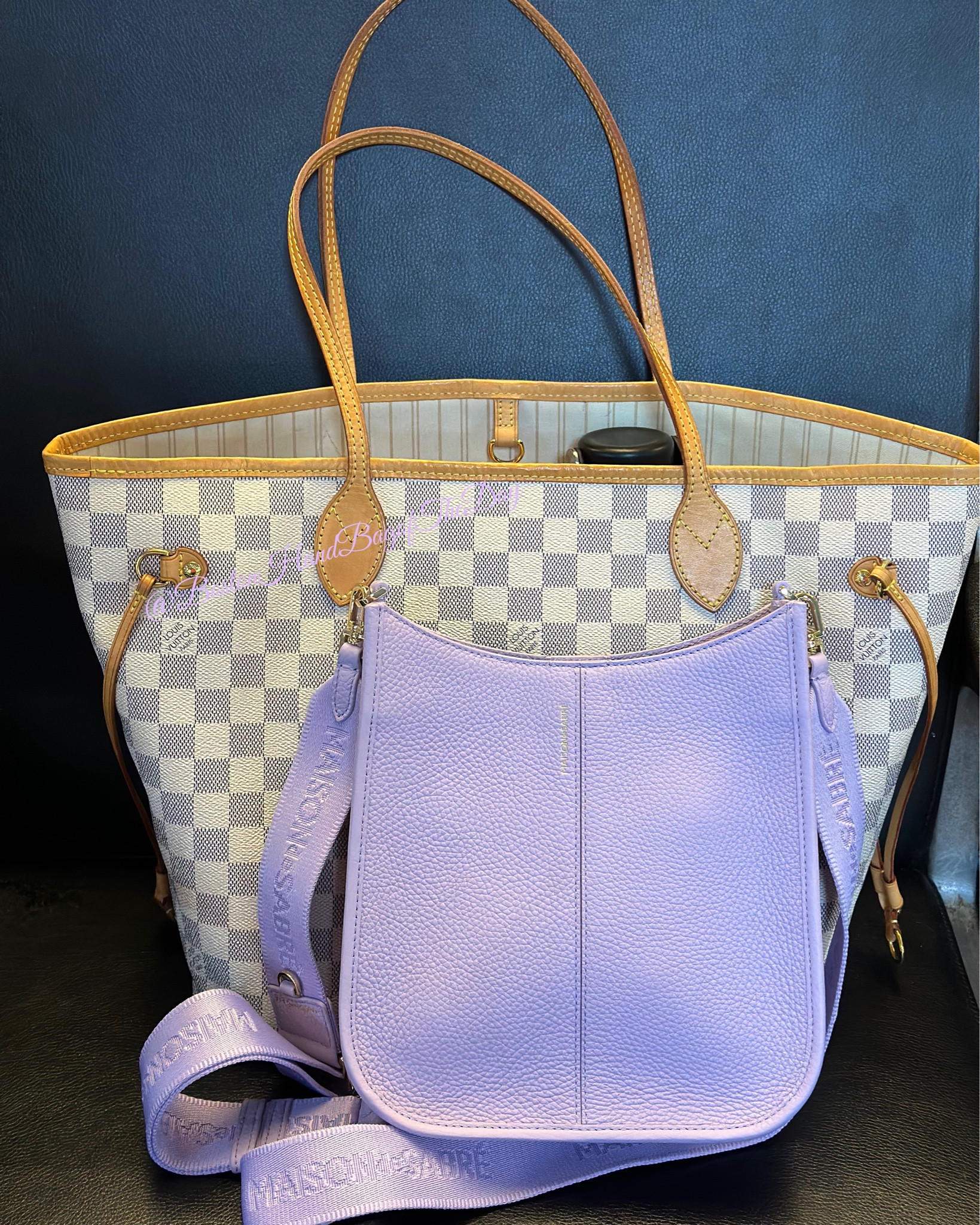 Travel ready with my LV Neverfull MM in Damier Azur and Maison de Sabre Saddle Bag in Lavender. 

#LTKTravel #LTKStyleTip #LTKItBag
