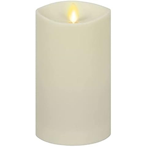 RAZ IMPORTS INC Push Flame Flameless Battery Operated LED Pillar Candle Ivory 4.5"x 7.5" for Home... | Amazon (US)