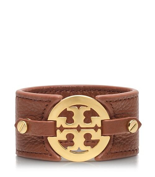 Tory Burch Logo Wide Double Snap Cuff | Tory Burch US