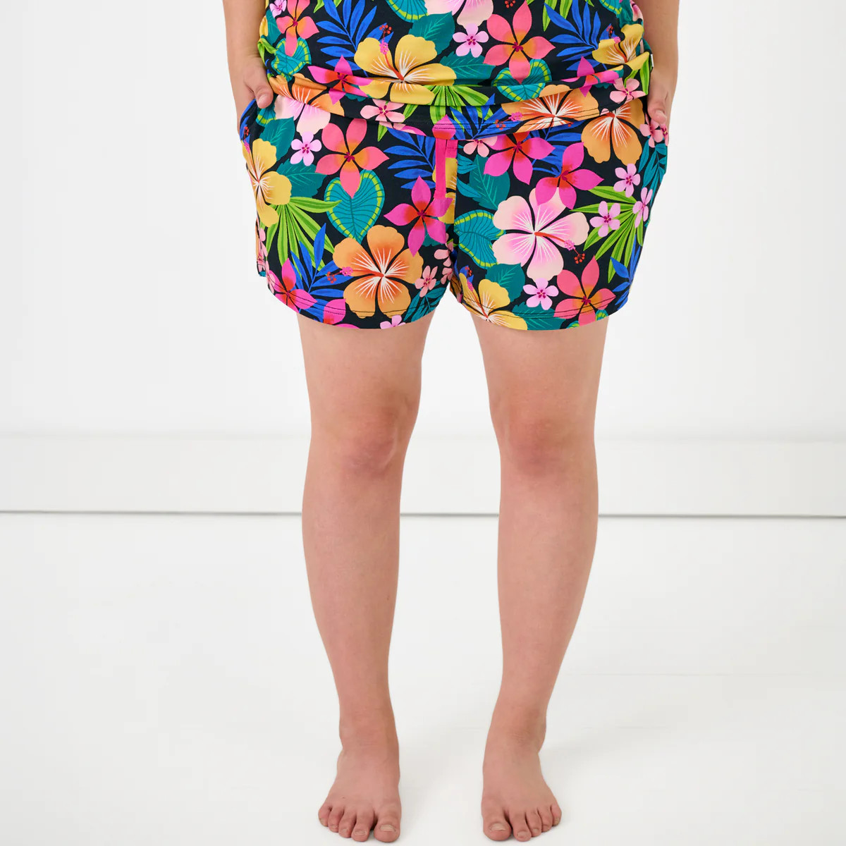 Jungle Blooms Women's Pajama Shorts | Little Sleepies