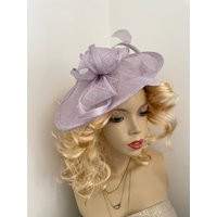 Fascinator Hat Lilac/Lavender Saucer Hatinator With Feathers On Hairband, Perfect For The Ascot Races Or A Weddi | Etsy (US)