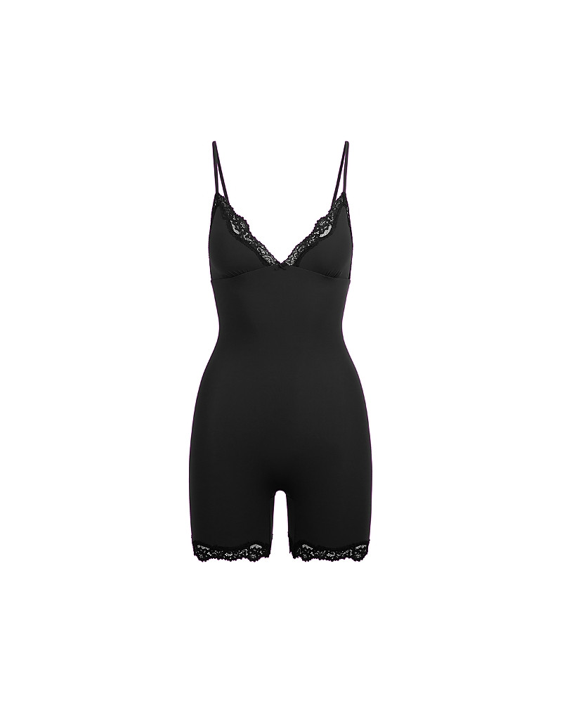 Skims Fits Everybody Lace Triangle Onesie Bodysuit | Bloomingdale's (US)