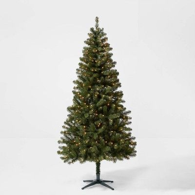 7ft Pre-lit Artificial Christmas Tree Alberta Spruce Clear Lights - Wondershop™ | Target