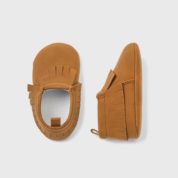 Baby Girls' Moccasin Crib Shoes - Cat & Jack™ | Target
