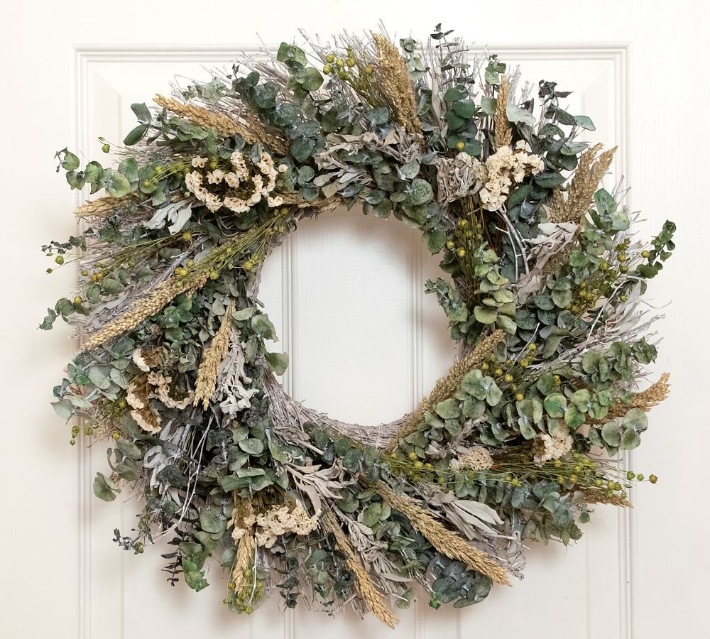 Dried Painted Eucalyptus Wreath | Pottery Barn (US)