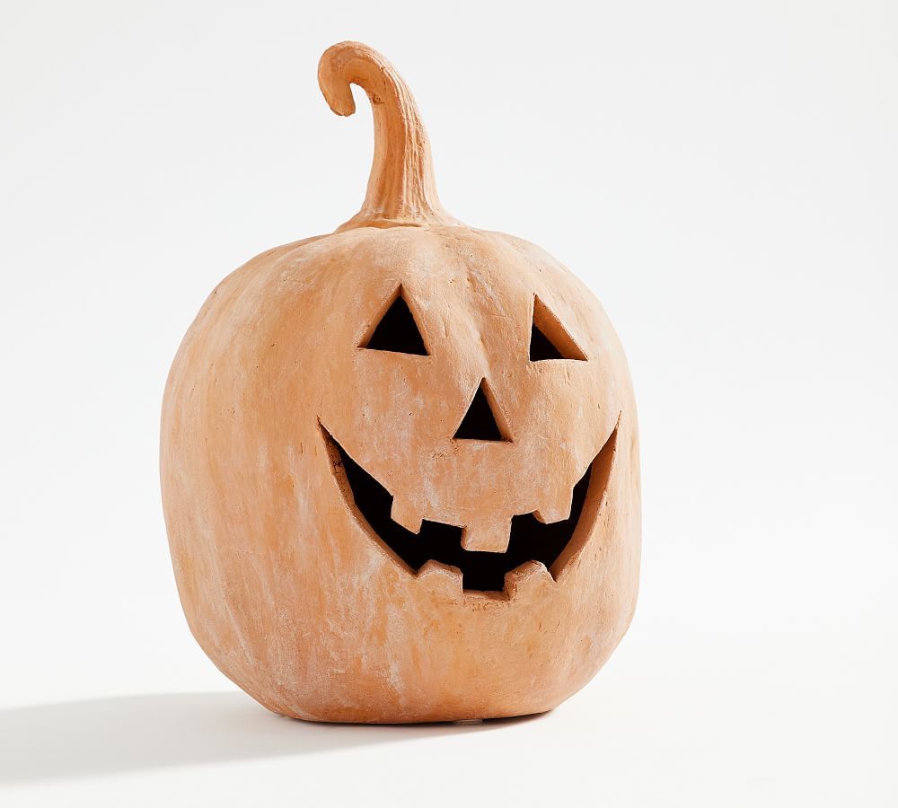 Handmade Terracotta Jack O' Lantern | Pottery Barn (US)