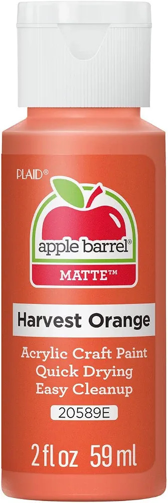 Apple Barrel Acrylic Paint in Assorted Colors (2 oz), JA20589, Harvest Orange | Amazon (US)