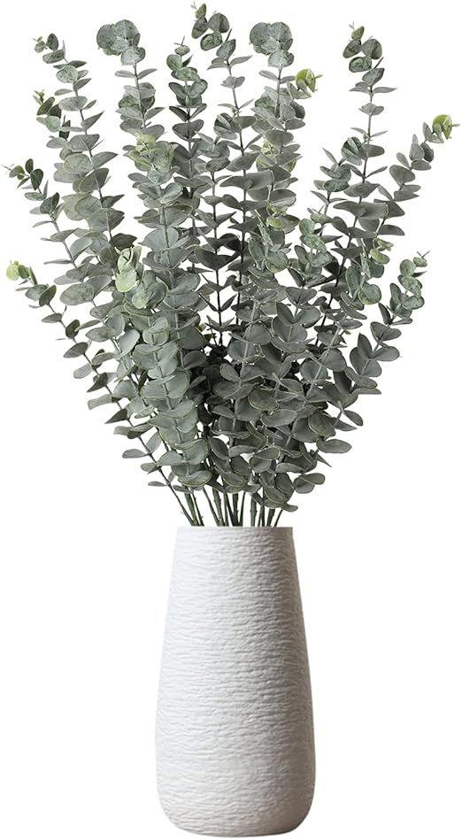 29'' Faux Eucalyptus Branches Spray Artificial Eucalyptus Leaves Long Stems Fake Flower Greenery ... | Amazon (US)