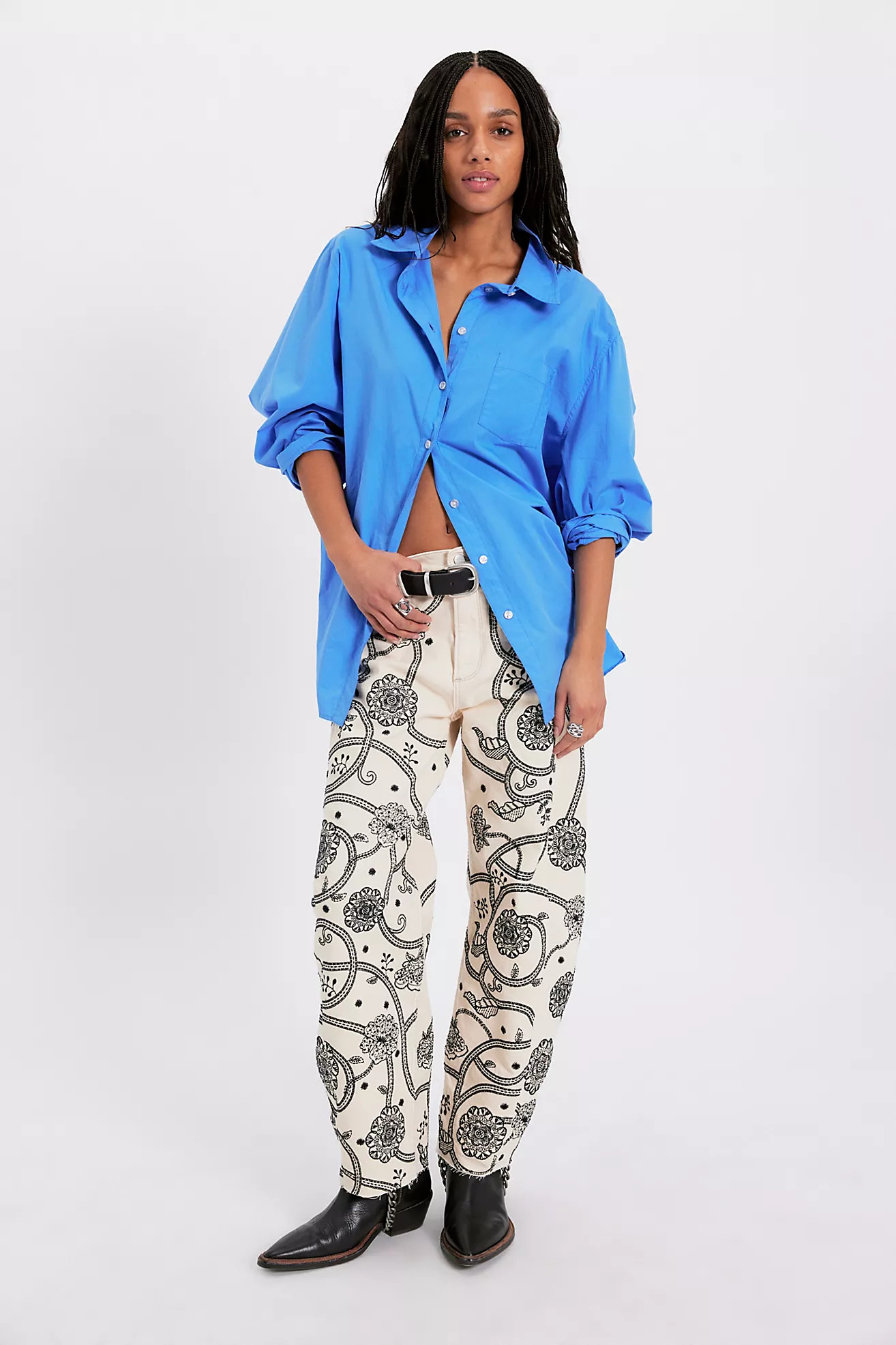 Driftwood Parker Embroidered Jeans | Free People (Global - UK&FR Excluded)