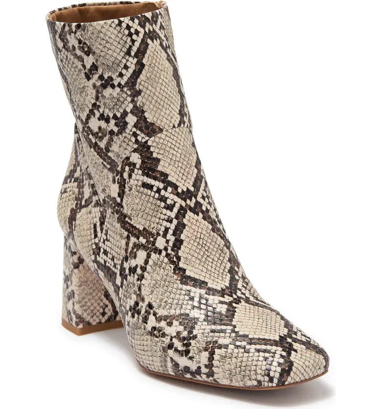 NORDSTROM Naja Snake Embossed Bootie | Nordstrom Rack