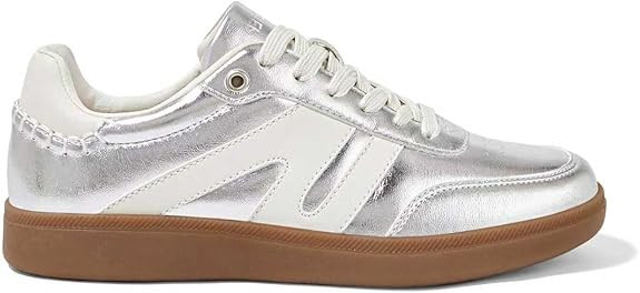 LUCKY STEP Women Classic Retro Gum Sole Fashion Sneakers Casual Tennis Skate Shoe Genuine Leather... | Amazon (US)