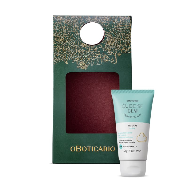 Combo Presente Natal Creme Para Mãos Cuide-se Bem Nuvem 50g + Caixa Presente | oBoticario (BR)
