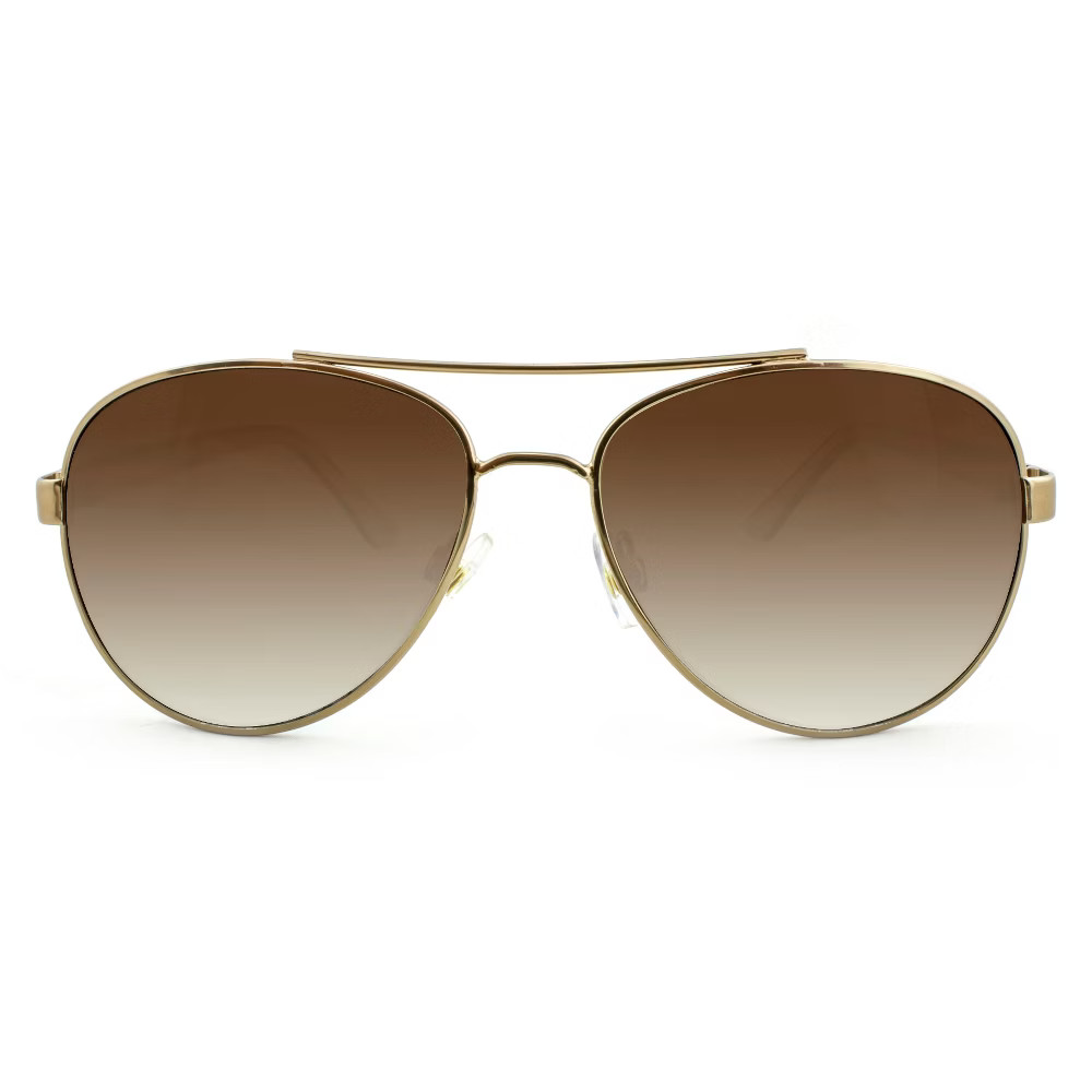 Women's Aviator Sunglasses - A New Day Bronze, Size: Small | Target