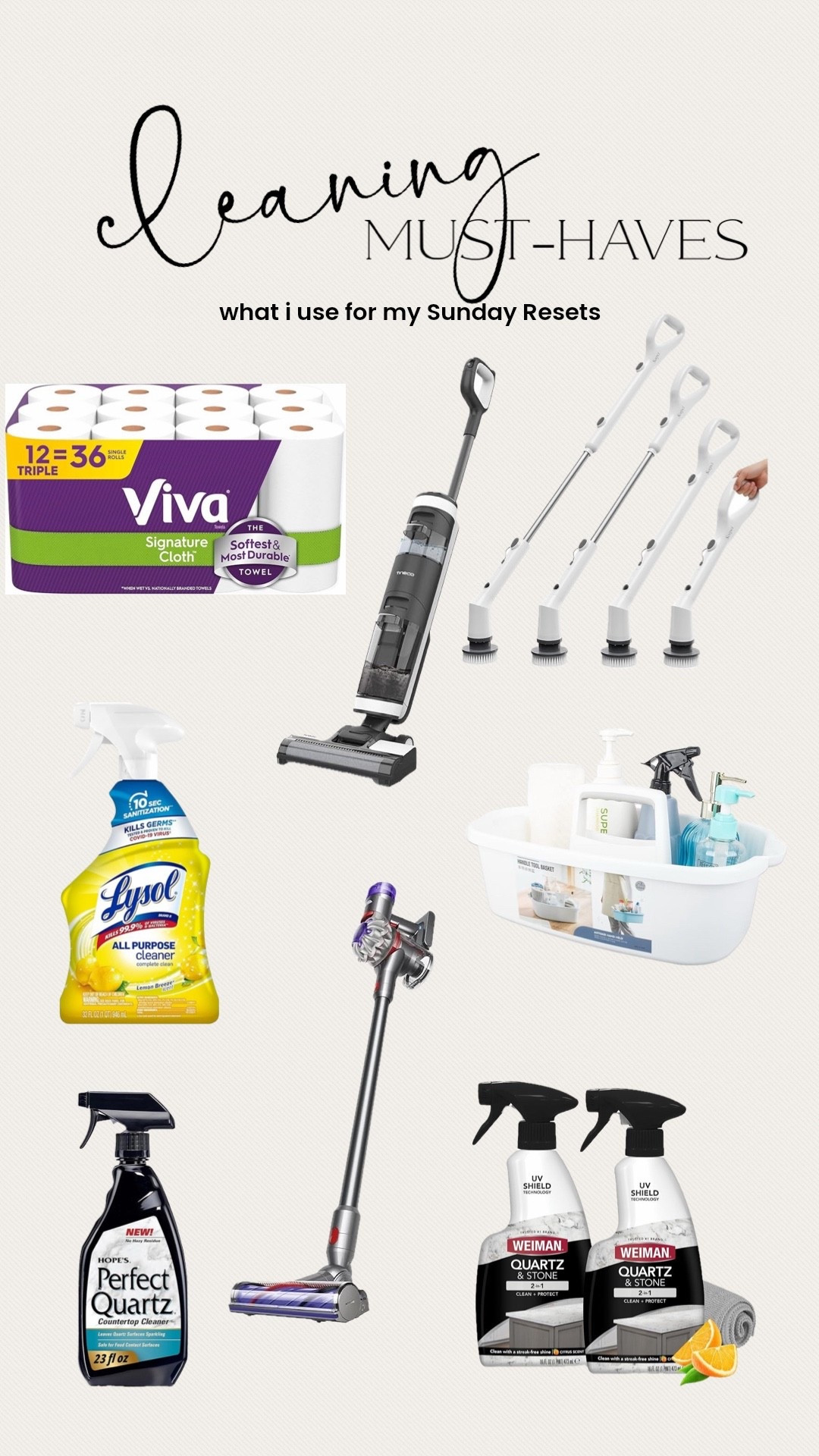 Cleaning must-haves for my Sunday reset 


#LTKmomlife #LTKmorningroutine #LTKHome