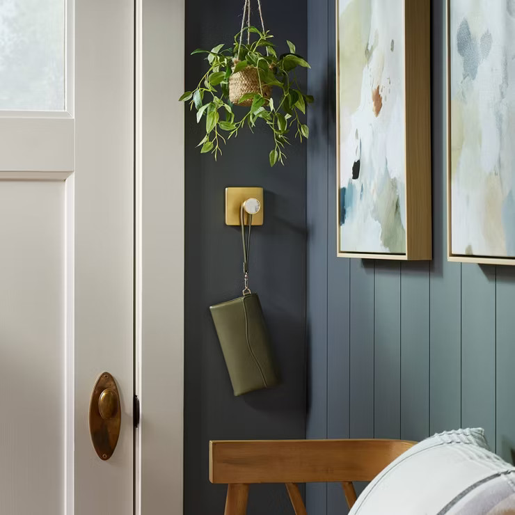 Metal and Faux Marble Gold Hook - Threshold™ | Target