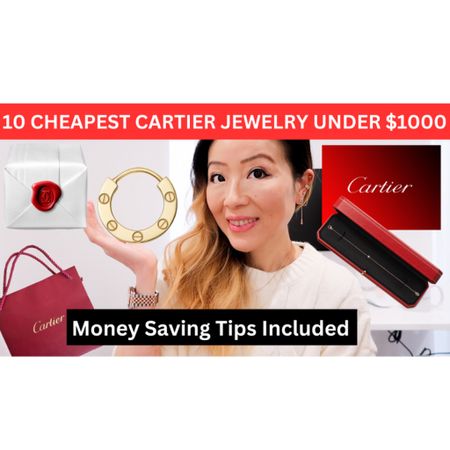 New video https://youtu.be/2Jt04VpV3-U talking about the 10 cheapest Cartier Jewelry pieces you can get now and they are all under $1000. I also talked about which one I would buy too and money saving tips and tricks. Which one is your fav among the most affordable options?

#LTKSeasonal #LTKstyletip #LTKVideo