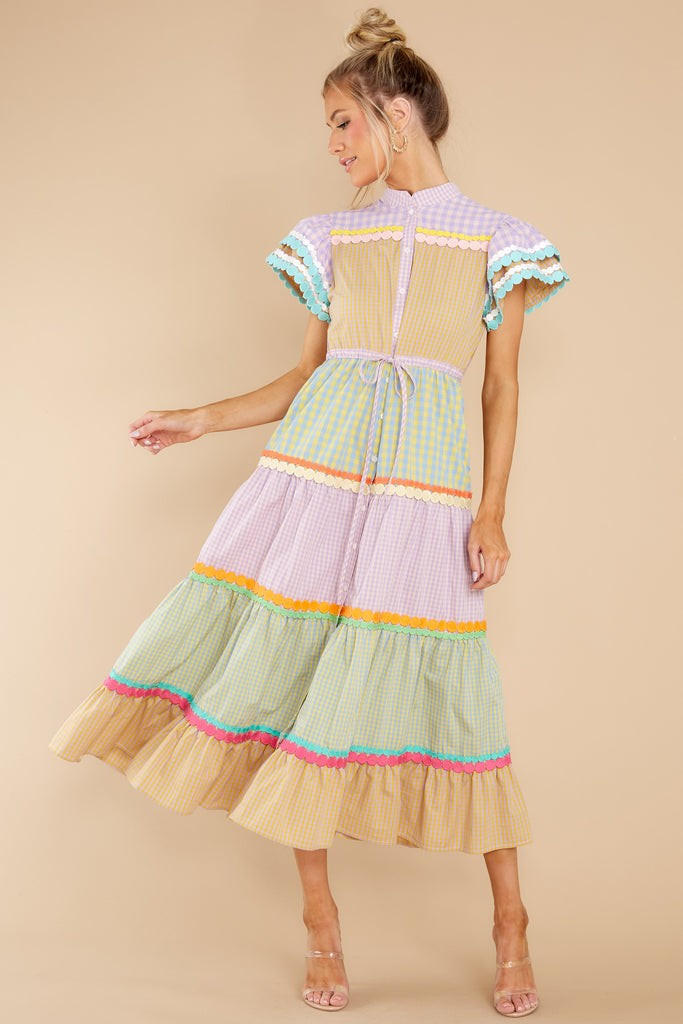 Ymir Lilac Multi Dress | Red Dress 