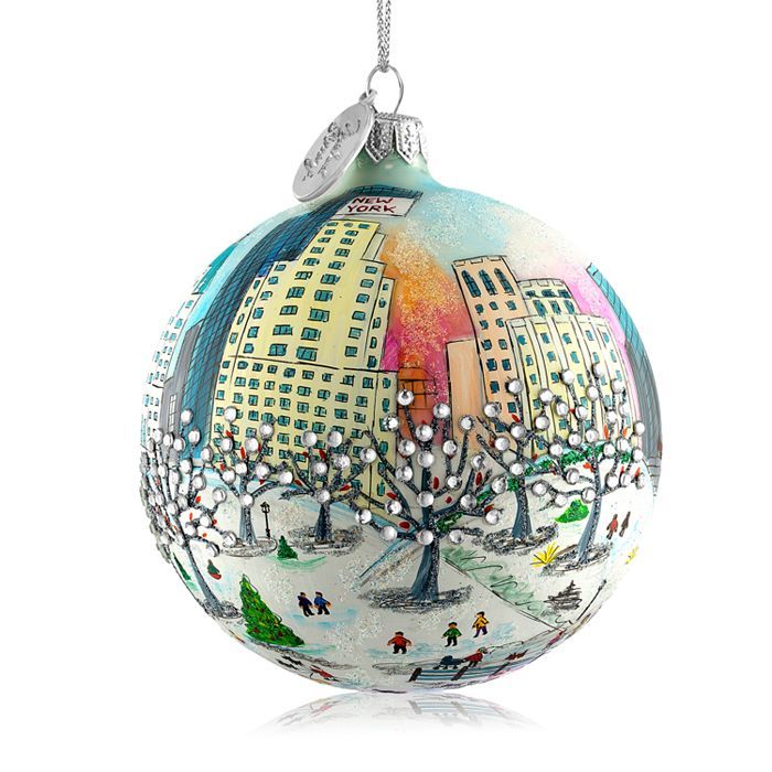 Central Park Holiday Glass Ball Ornament | Bloomingdale's (US)