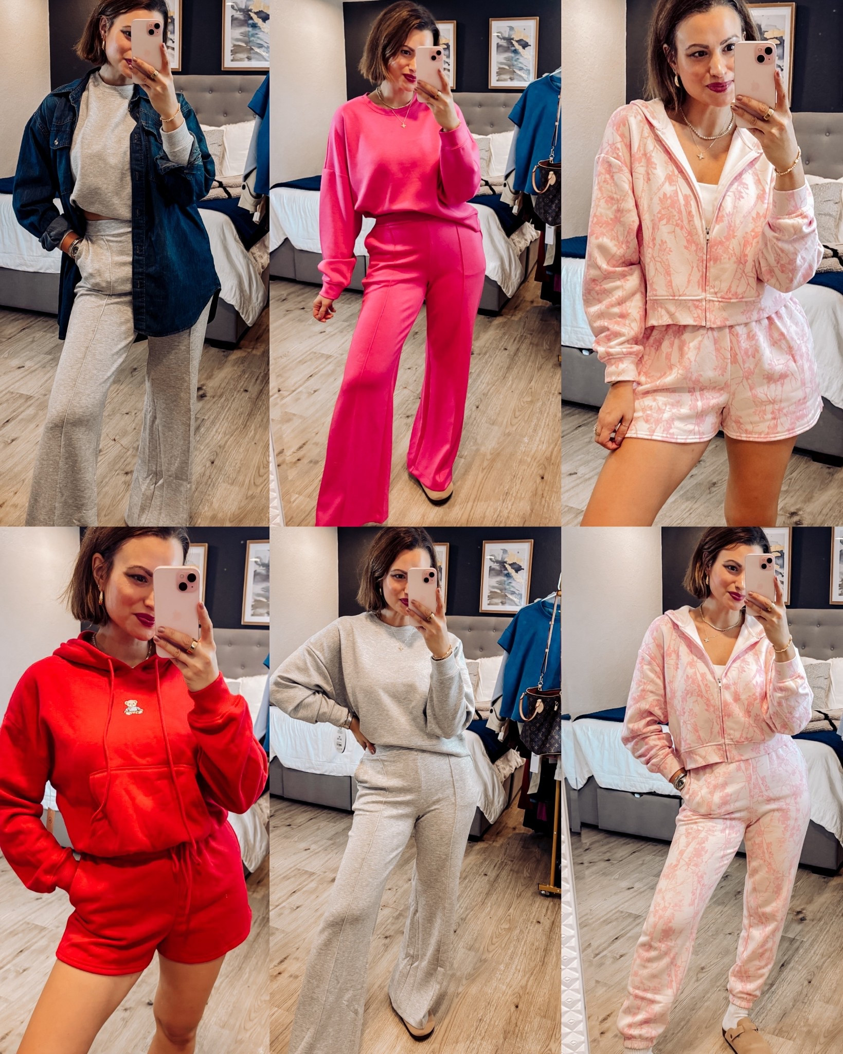 Walmart pre-spring sets that feel WAY more expensive than they are 🤍
Every set in this reel is under $25 (yes, really).

✔️ Abercrombie-style fleece jogger set, that also comes in shorts
✔️ Cozy cream set with satin trim (size up in pants)
✔️ Red teddy shorts for lounging
✔️ Scuba-style dupe set for my Lulu lovers

Perfect for everyday mom life, travel days, and that cozy-but-cute vibe.

  Casual outfits 
Spring outfit 
Loungewear
Walmart new arrivals
Spring style
