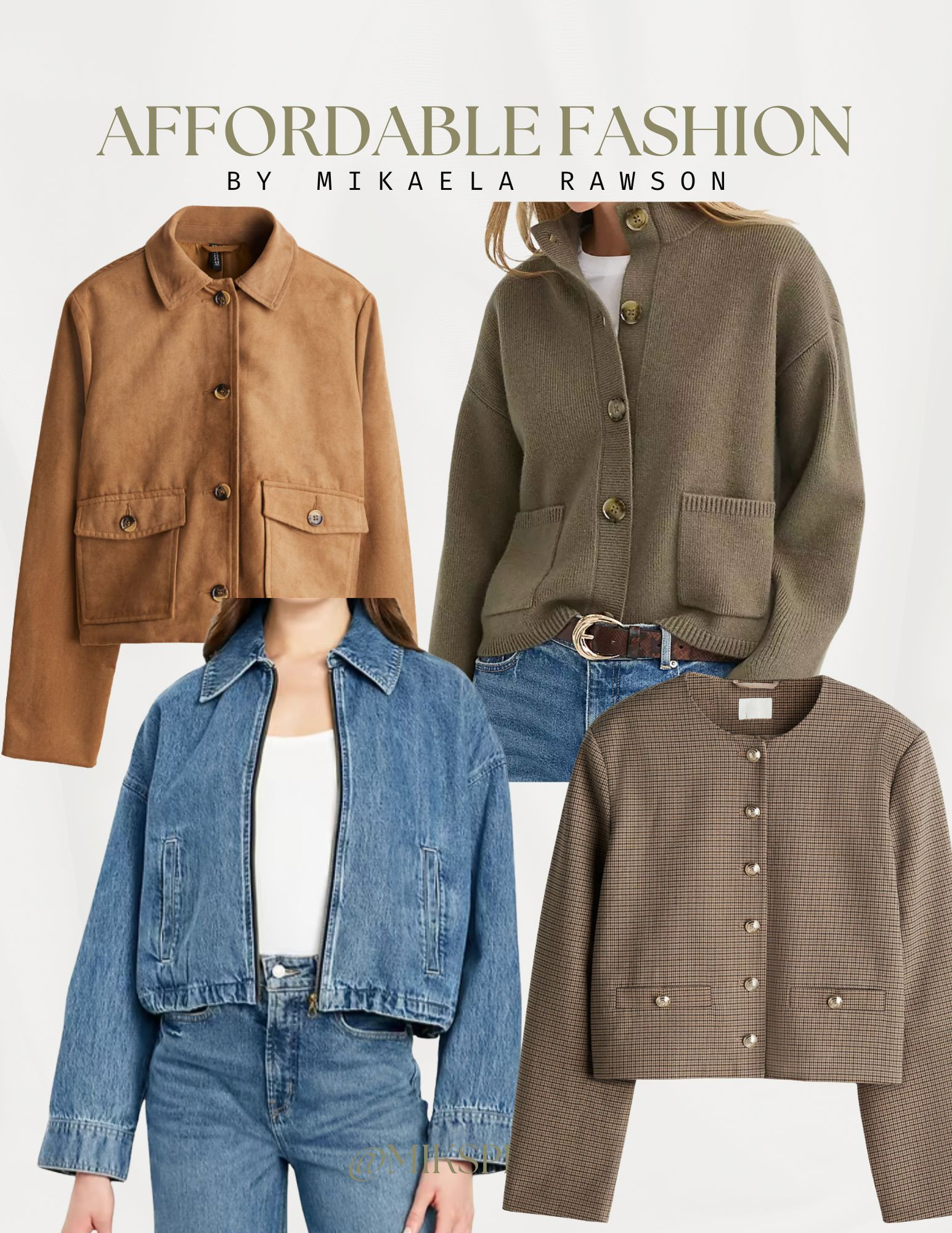 Jackets for fall under $60!

#FallJackets #AffordableFallStyle #Under60Finds #BudgetFriendlyFashion #FallWardrobeStaples #ClosetFavorites #EverydayFallStyle #EffortlessFallStyle #CapsuleWardrobeStyle #FallOutfitInspo #FallStyleGoals #AffordableChic #AutumnStyleInspo #WardrobeOnABudget #FallFashionFinds 

 #LTKFallSale #LTKSeasonal #LTKStyleTip