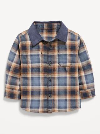 Soft-Brushed Flannel Pocket Shirt for Baby | Old Navy (US)