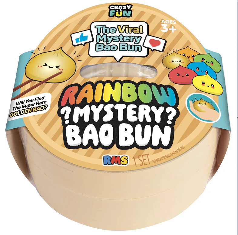 Crazy Fun Official Mystery Bao Bun - Rare Rainbow | The Collection Texas